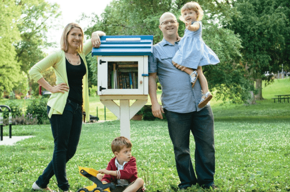 Kim and family in 2013