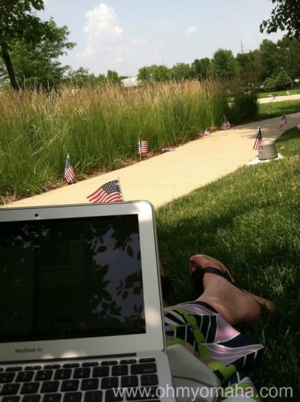 A great escape in the middle of downtown Omaha, Pioneer Courage Park offers shade, tranquility and a nice view.