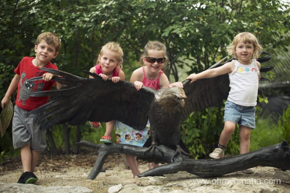 Eagle statue at wildlife safari