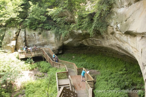 Indian Cave, one of the attractions of this Nebraska state park.
