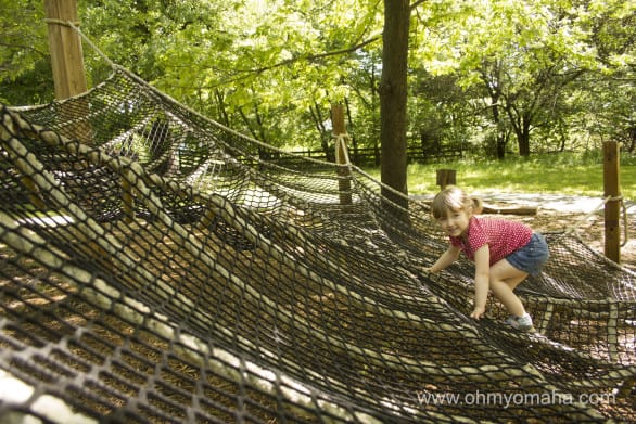 Arbor Day Farm Tree Adventure outdoor net climber