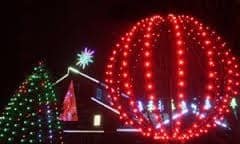 The free 30-minute Holiday Lights on the Farmstead tour is in Overland Park, Kansas.