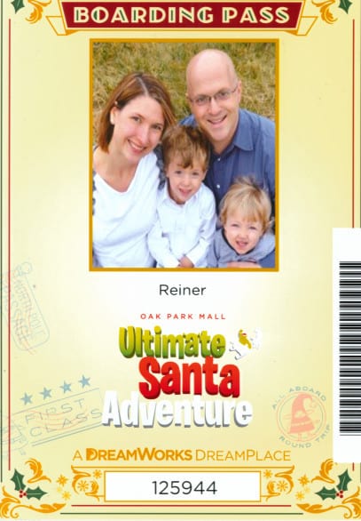 Here's a boarding pass if you book ahead and submit a family photo.