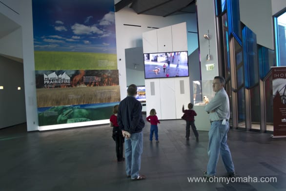 ALIVE Interactive lets you interact with creatures you on a screen in the lobby of the Museum at Prairiefire.