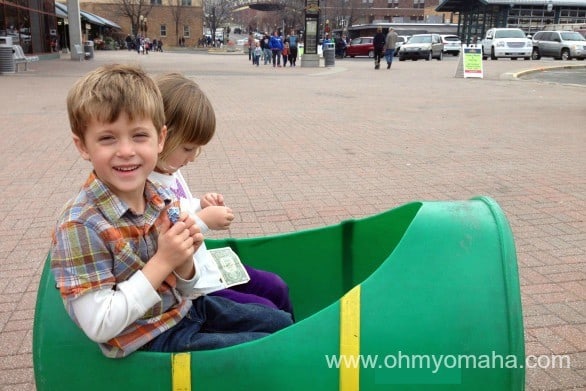 Mini train ride in the City Market in downtown Kansas City
