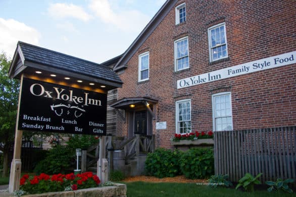 Ox Yoke Inn, a family favorite restaurant in Amana, Iowa, known for family-style meals.