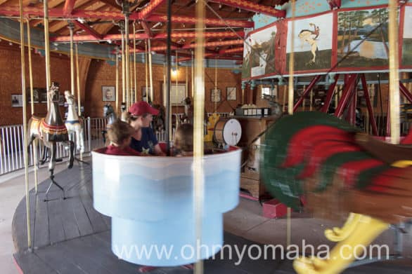 An antique calliope played music while the Story City Carousel made its rounds.