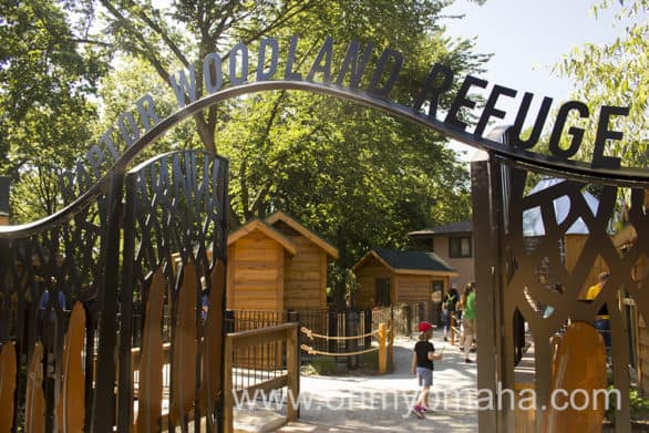 The entrance to Fontenelle Forest's Raptor Woodland Refuge in Bellevue, Neb.