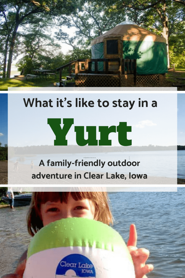 Yurts are one step above camping and one step below a cabin. Here's what it was like to stay in one near a lake in Iowa. #outdoors #camping #familytravel #familyvacation