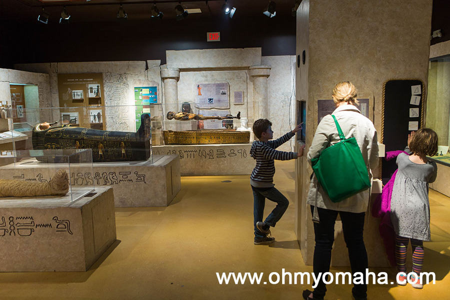 The Egypt exhibit at the Putnam Museum in Davenport, Iowa