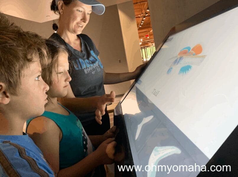 Touchscreen at Schramm Park Education Center