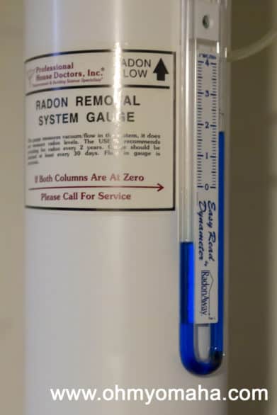 Radon Mitigation System, or a Radon Removal System Gauge