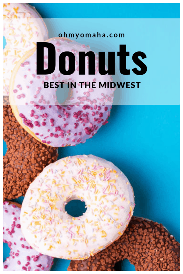 Midwest's best donuts - A list of popular donut shops in Midwest states, including Illinois, Michigan, Minnesota, Missouri, Nebraska, North Dakota and Iowa #doughtnuts #donuts 