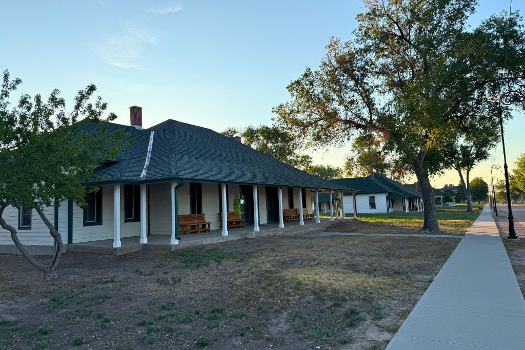 One of the officer's quarters-turned cabin at Fort Robinson State Park.