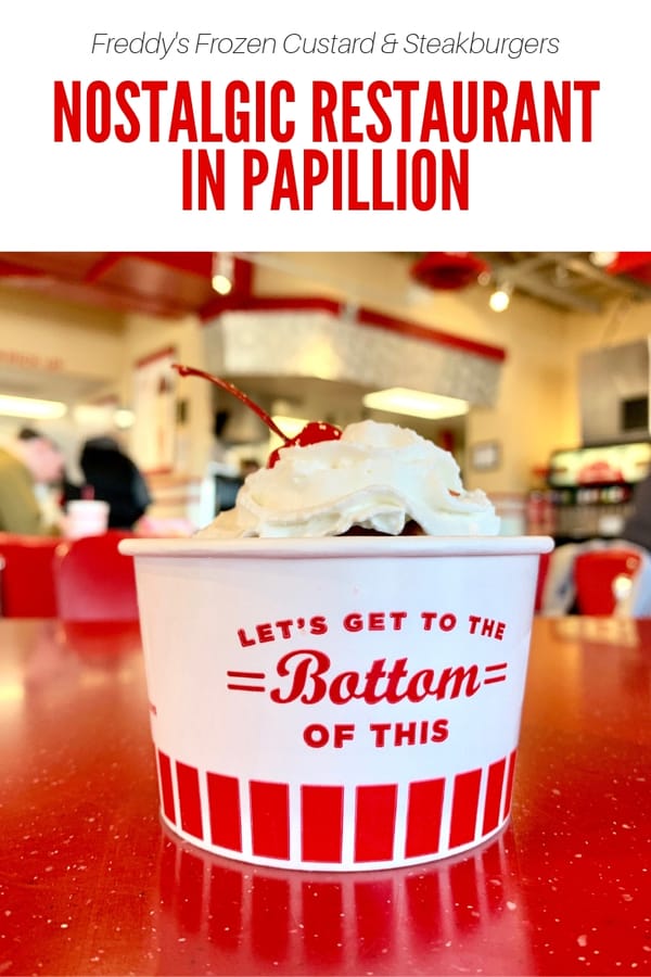 What's at Freddy's Frozen Custard & Steakburgers? Read up on the best thing to order, what kids love on the menu, and more! #Papillion #Nebraska #Restaurant
