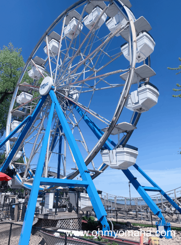 Ferris wheel at Arnolds Park Amusement Park - For a good view of West Okoboji Lake and all the happenings at the amusement park, take a ride on this ride.