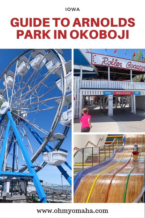 Headed to Okoboji? A visit to the Great Lakes of Iowa isn't complete without a day at Arnolds Park Amusement Park. Here's everything you need to know to plan a visit  - prices, best time to visit, and the best tips. #guide #Okoboji #iowa #thisisiowa