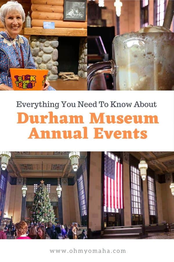 If you're planning a trip to Omaha, one museum to visit is The Durham Museum. Depending on the time of year, a visit could time out for a unique experience. Here are the don't miss annual events held at The Durham Museum. #Omaha #Nebraska #Museums #OmahaEvents