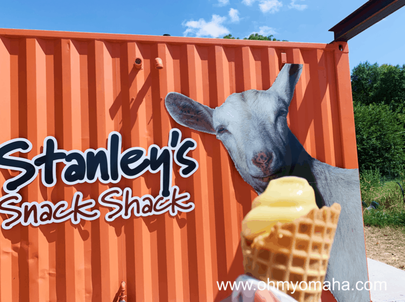 Goat milk gelato at Stanley's Snack Shack in Honey Creek, Iowa.