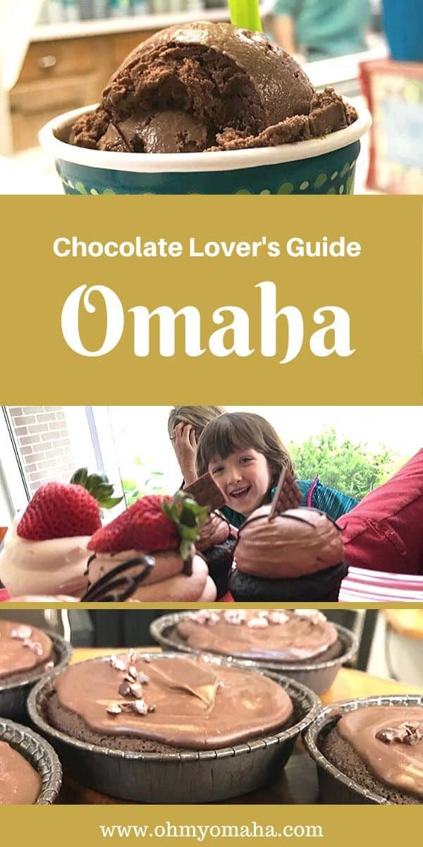 If you have a sweet tooth and really love chocolate, this is your guide to Omaha restaurants. The chocolate lover's guide to Omaha shares locals' recommendations for bakeries, restaurants, artisan chocolatiers, and ice cream shops, all guaranteed to satisfy chocolate cravings. #Omaha #eatlocal #restaurants #icecream #dessert #chocolates #Midwest #Nebraska #sweets
