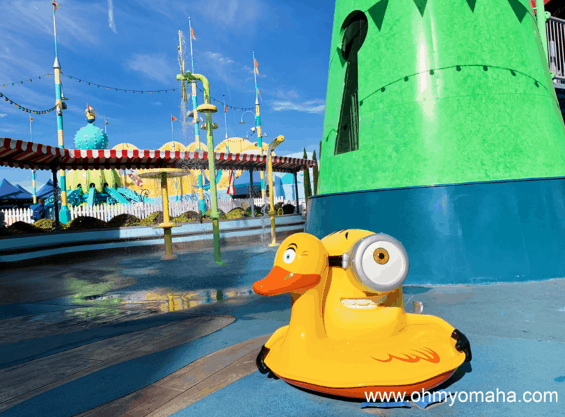 Wet Zone at Super Silly Fun Land at Universal Studios Hollywood on a winter day.