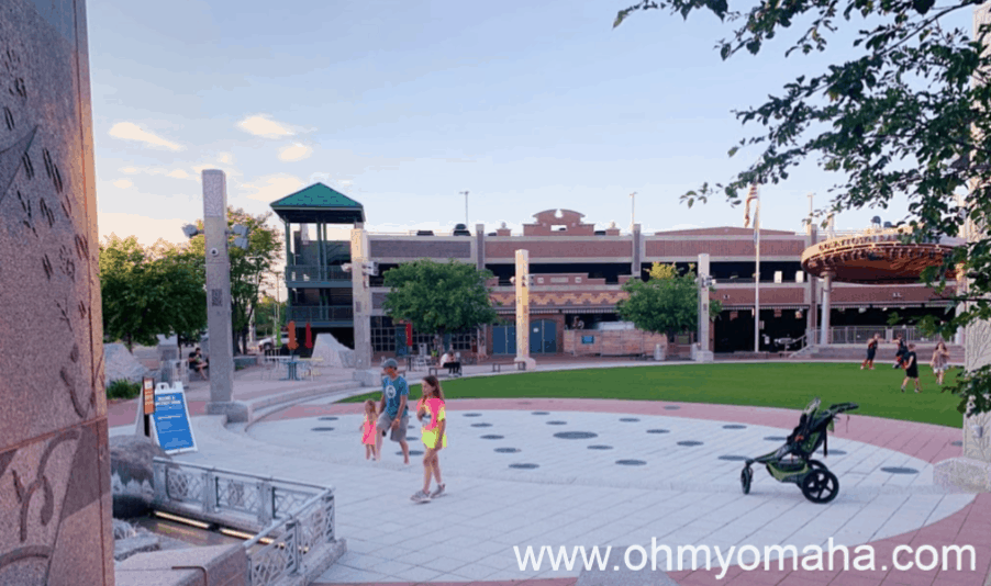 Evening at Main Street Square in downtown Rapid City, SD