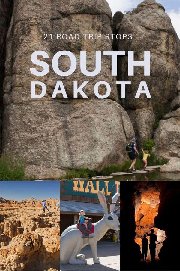 Plan some memorable stops during your South Dakota road trip! Here are scenic stops, quirky roadside attractions, and historic monuments you will want to see. PLUS, tips on where to stop to eat in South Dakota!