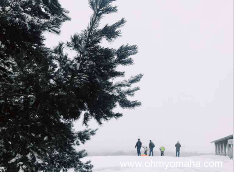 Sledders at Mahoney State Park