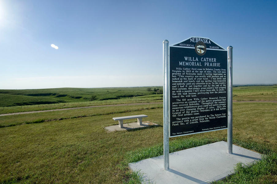 Willa Cather Memorial Prairie by day. At night, it's a good site for stargazing.