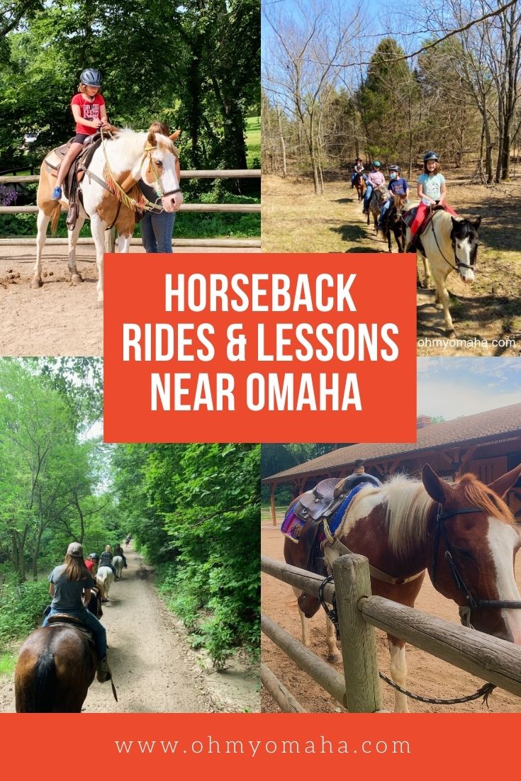 25+ horseback riding trails, pony rides, riding lessons, horse camps and more! All near Omaha, Nebraska. 