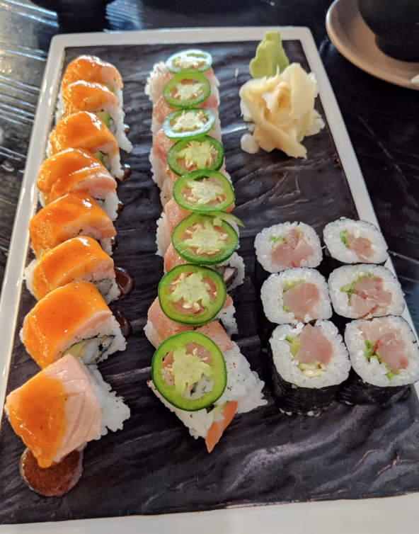 Sushi plate at Sayachi, an under-the-radar restaurant in Kansas City