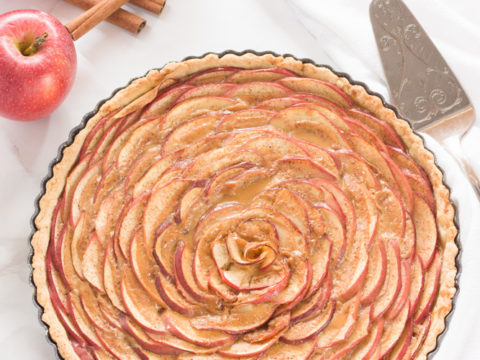 Image for Easy Apple Rose Tart with Dulce de Leche