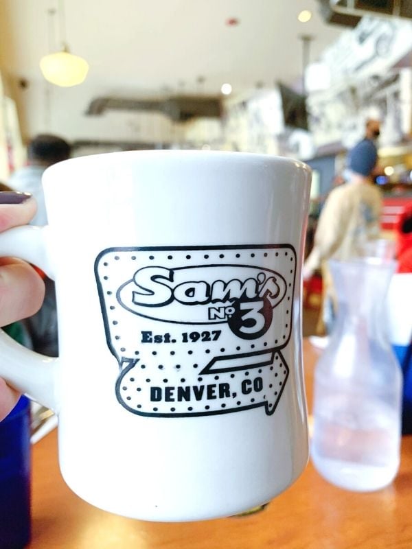 A cup of coffee at Sam's No. 3 in Downtown Denver