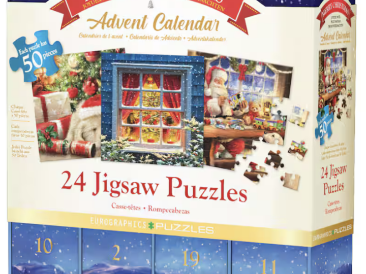 Image for Merry Christmas Advent Calendar - 24 Jigsaw Puzzles