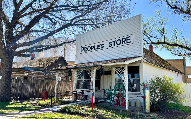 A storefront at Pioneer Village in Minden, Nebraska