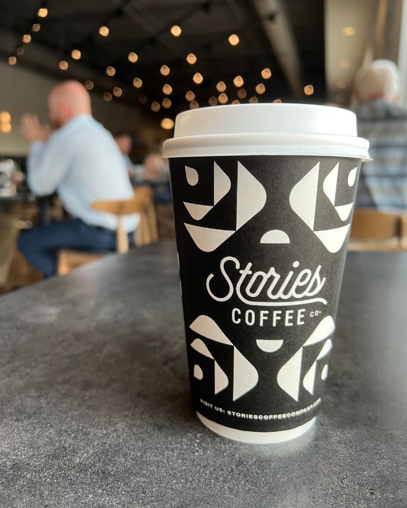 Stories coffee to-go cup