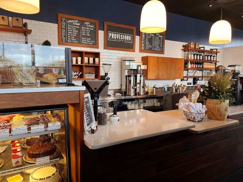 The bakery and cafe counter at Provisions Lot F in Ames, Iowa