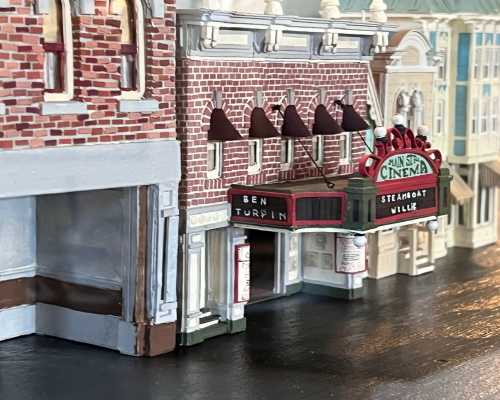 A scale model of Main Street USA on the second floor of the Walt Disney Hometown Museum