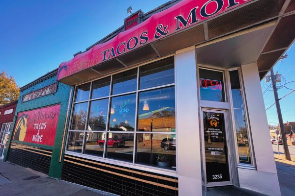 The exterior of California Tacos & More, which was featured in a 2009 episode of 