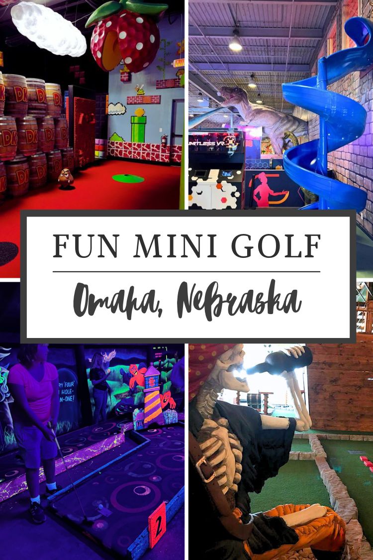 Putt putt is a fun indoor thing to do in Omaha! Find all the indoor mini golf courses in Omaha -- as well as outdoor, seasonal golfing -- in this list! #Omaha #Nebraska #familyfun 