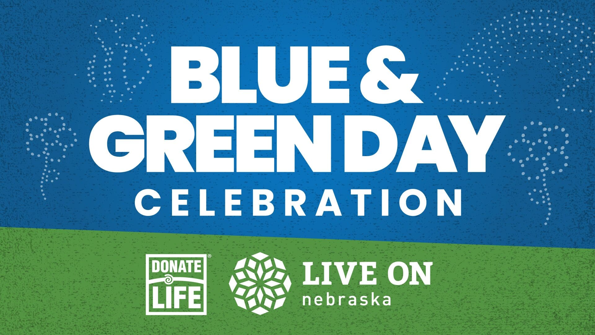 Blue Green Celebration