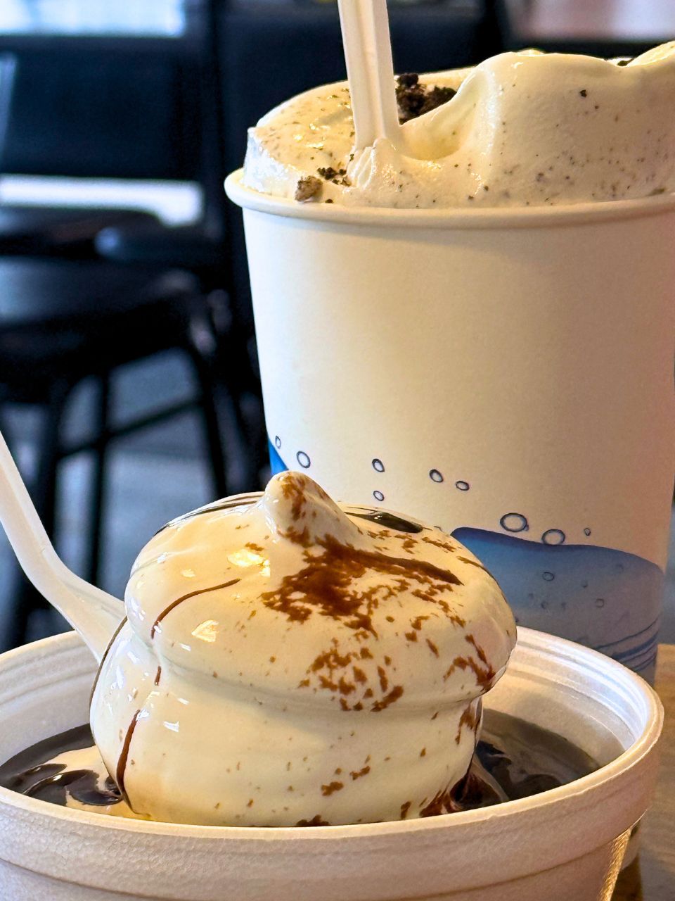 Ice cream at Highway 7 Cafe in Fonda, Iowa