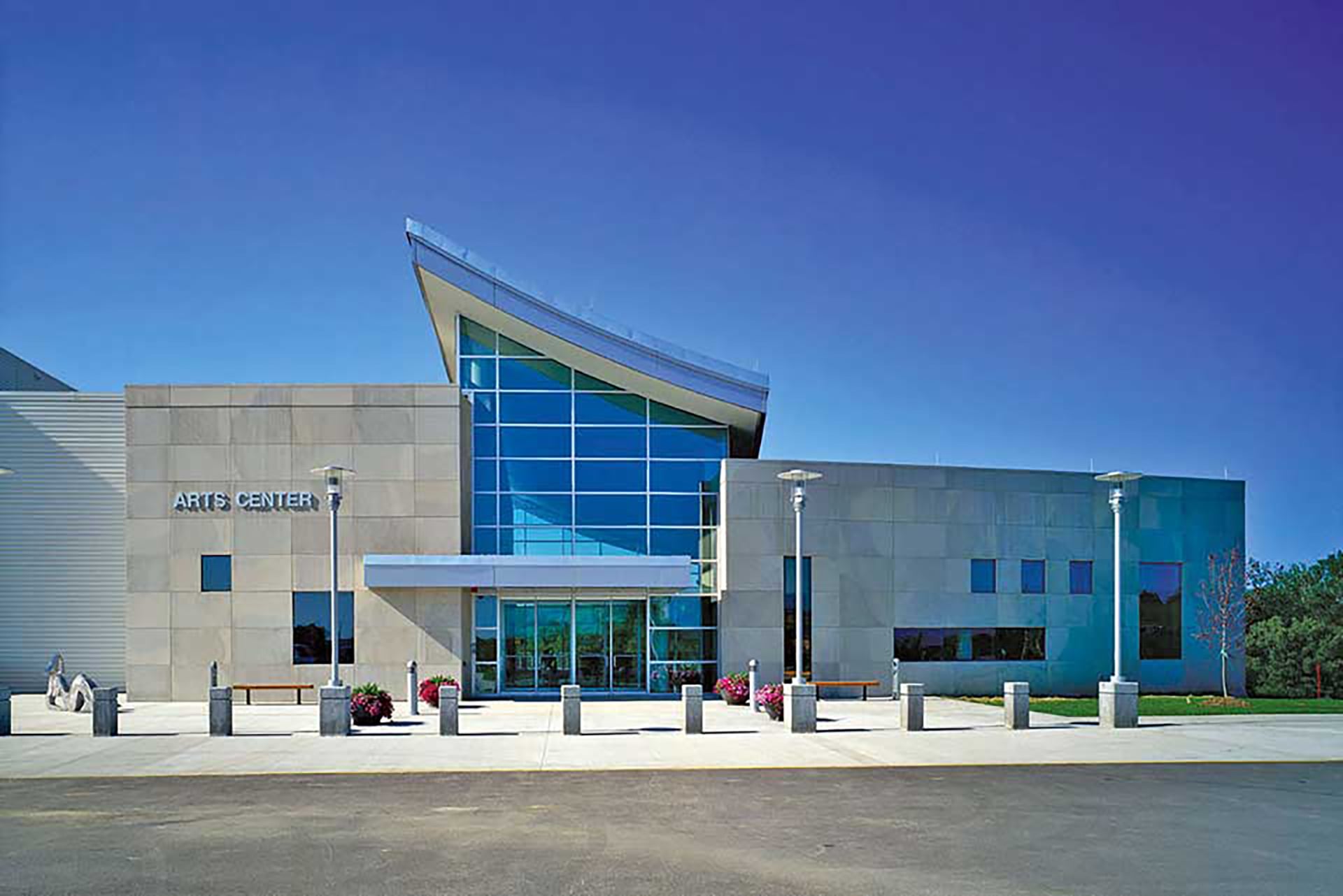 The exterior of The Arts Center in Council Bluffs